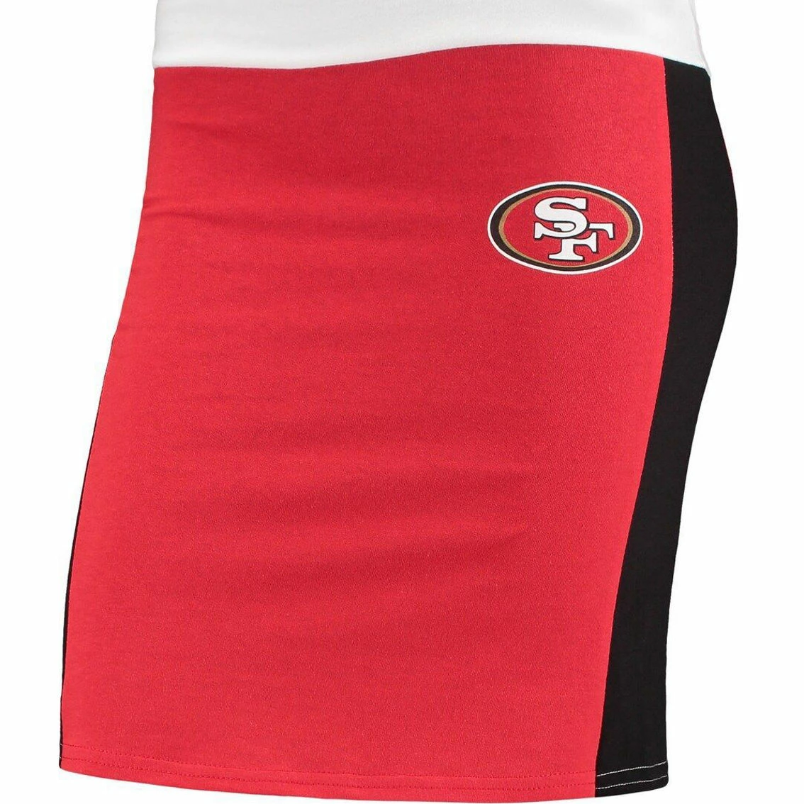 Refried Apparel Women's Scarlet San Francisco 49ers Sustainable Short Skirt 5 Refried Apparel Women's Scarlet San Francisco 49ers Sustainable Short Skirt - Image 3