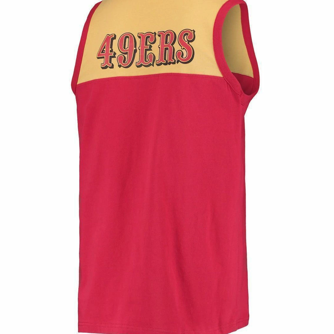 Starter Men's Scarlet/Gold San Francisco 49ers Team Down Fashion Tank Top 6 Starter Men's Scarlet/Gold San Francisco 49ers Team Down Fashion Tank Top - Image 4