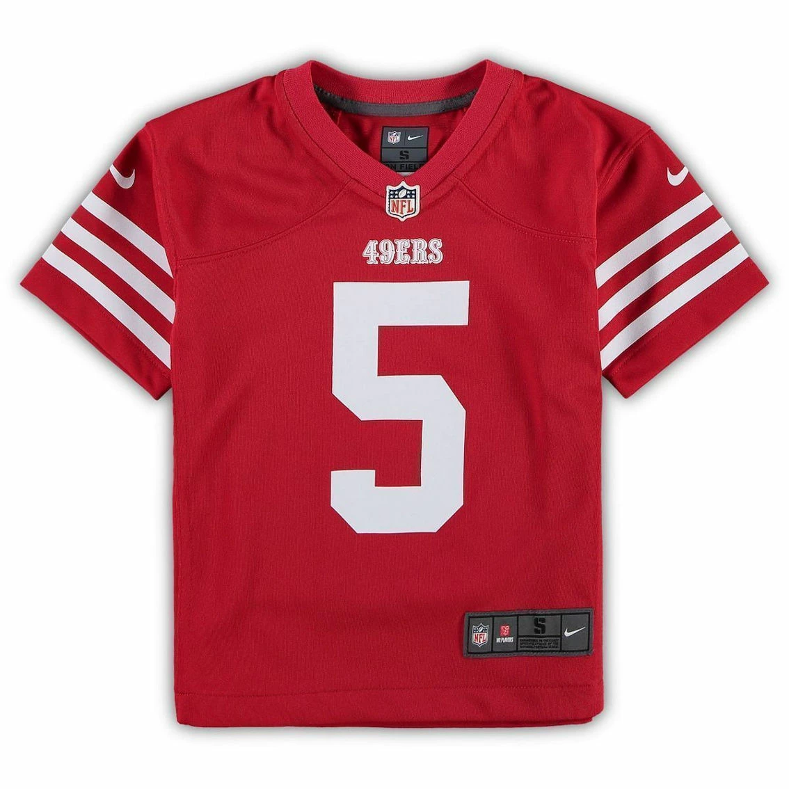 Nike Preschool Trey Lance Scarlet San Francisco 49ers Game Jersey 5 Nike Preschool Trey Lance Scarlet San Francisco 49ers Game Jersey - Image 3