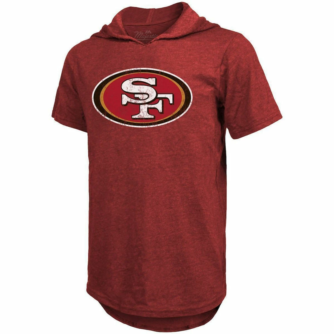 Majestic Threads Men's Threads Fred Warner Scarlet San Francisco 49ers Player Name & Number Tri-Blend Hoodie T-Shirt 5 Majestic Threads Men's Threads Fred Warner Scarlet San Francisco 49ers Player Name & Number Tri-Blend Hoodie T-Shirt - Image 3