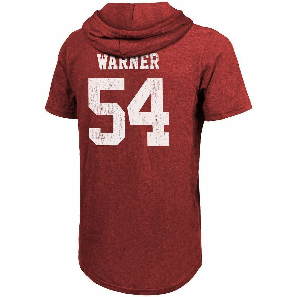 Majestic Threads Men's Threads Fred Warner Scarlet San Francisco 49ers Player Name & Number Tri-Blend Hoodie T-Shirt 6 Majestic Threads Men's Threads Fred Warner Scarlet San Francisco 49ers Player Name & Number Tri-Blend Hoodie T-Shirt - Image 4