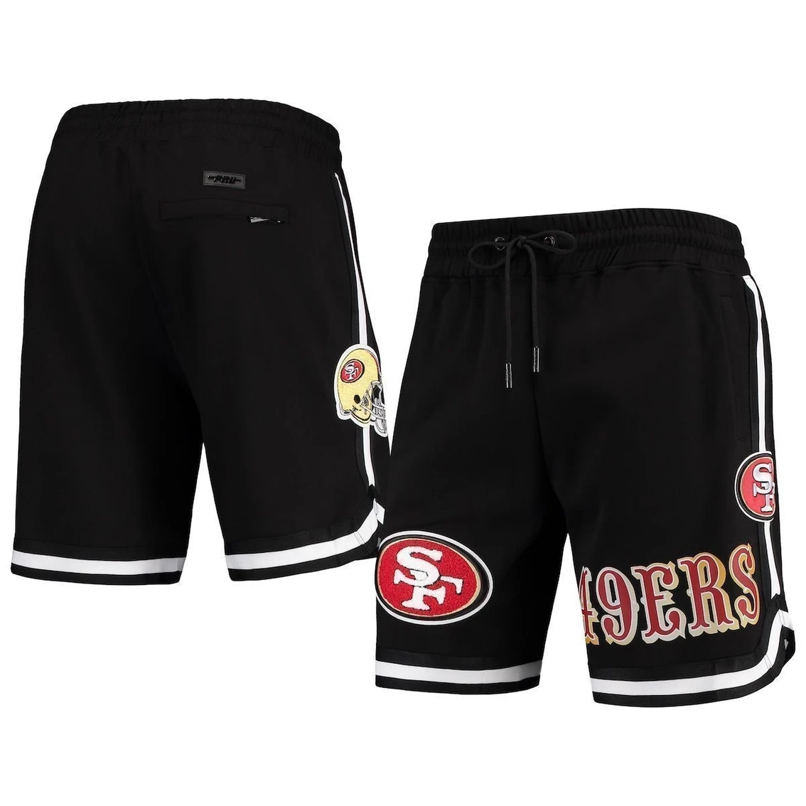 Men's Pro Standard Black San Francisco 49ers Core Shorts 4 Men's Pro Standard Black San Francisco 49ers Core Shorts - Image 2