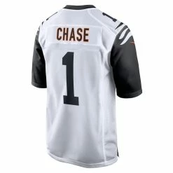 Nike Men's Ja'Marr Chase White Cincinnati Bengals Alternate Game Player Jersey 9 Nike Men's Ja'Marr Chase White Cincinnati Bengals Alternate Game Player Jersey -Fanatics DSCO1144259627 3550 ALT3