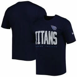 New Era Men's Navy Tennessee Titans Combine Authentic Training Huddle Up T-Shirt