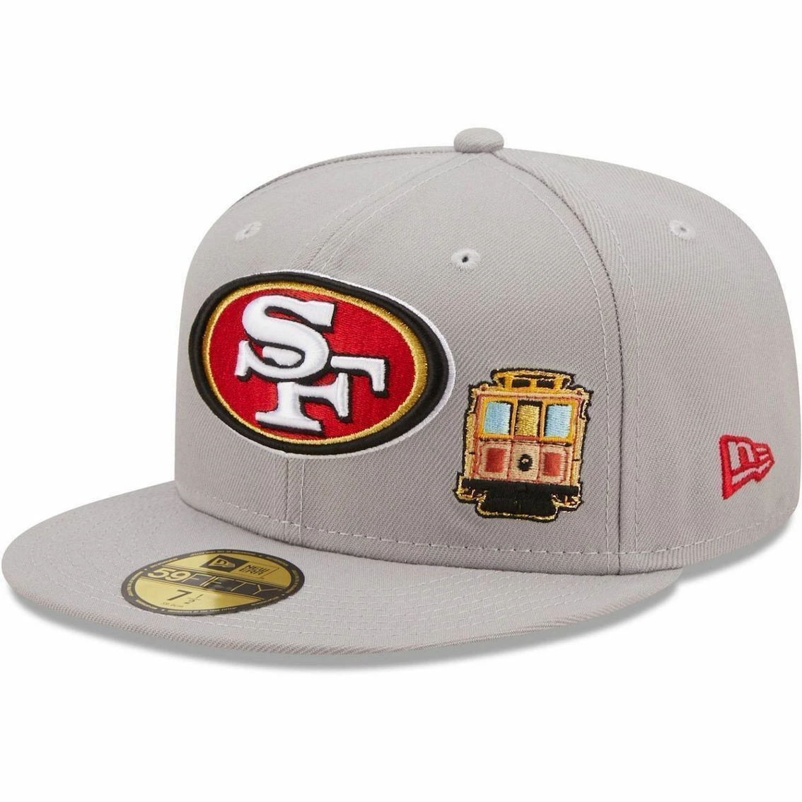 New Era Men's Gray San Francisco 49ers City Describe 59FIFTY Fitted Hat 4 New Era Men's Gray San Francisco 49ers City Describe 59FIFTY Fitted Hat - Image 2