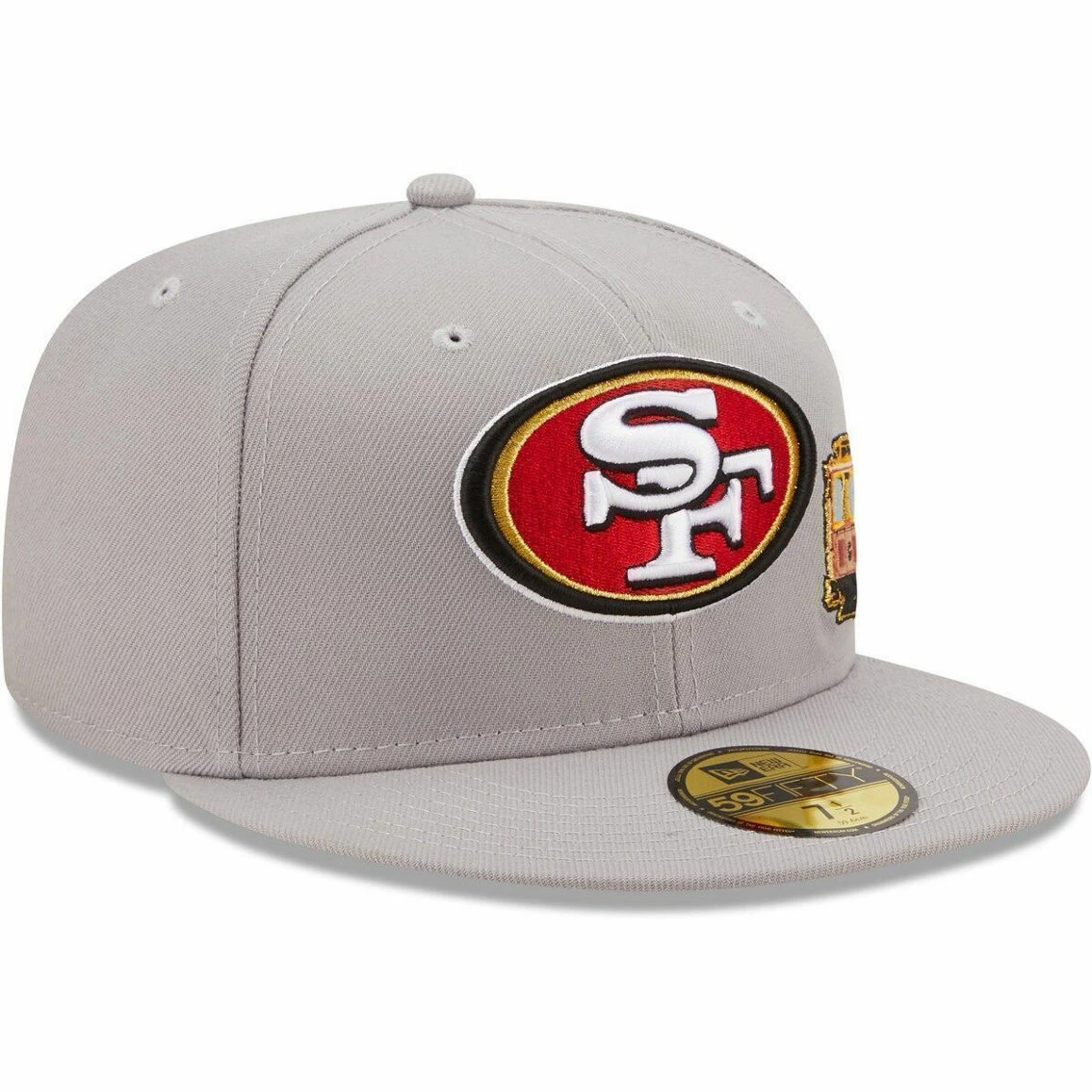 New Era Men's Gray San Francisco 49ers City Describe 59FIFTY Fitted Hat 6 New Era Men's Gray San Francisco 49ers City Describe 59FIFTY Fitted Hat - Image 4