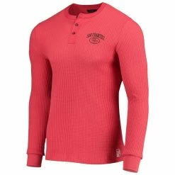 Junk Food Men's Scarlet San Francisco 49ers Thermal Henley Long Sleeve T-Shirt -Fanatics DSCO1144412347 2946 ALT2