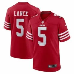 Nike Men's Trey Lance Scarlet San Francisco 49ers Game Player Jersey
