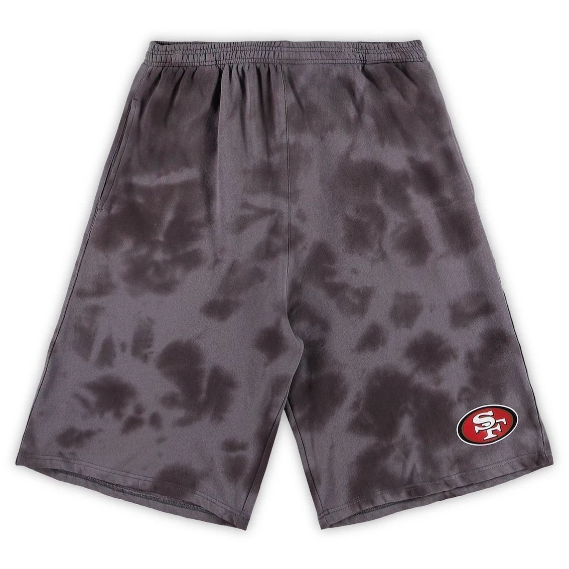 Profile Men's Charcoal San Francisco 49ers Big & Tall Tie-Dye Shorts 3 Profile Men's Charcoal San Francisco 49ers Big & Tall Tie-Dye Shorts