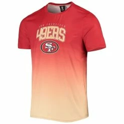 FOCO Men's Scarlet/Gold San Francisco 49ers Gradient Rash Guard Swim Shirt 8 FOCO Men's Scarlet/Gold San Francisco 49ers Gradient Rash Guard Swim Shirt -Fanatics DSCO1144829593 GOLDRE ALT2