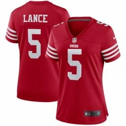 Nike Women's Trey Lance Scarlet San Francisco 49ers Team Player Game Jersey
