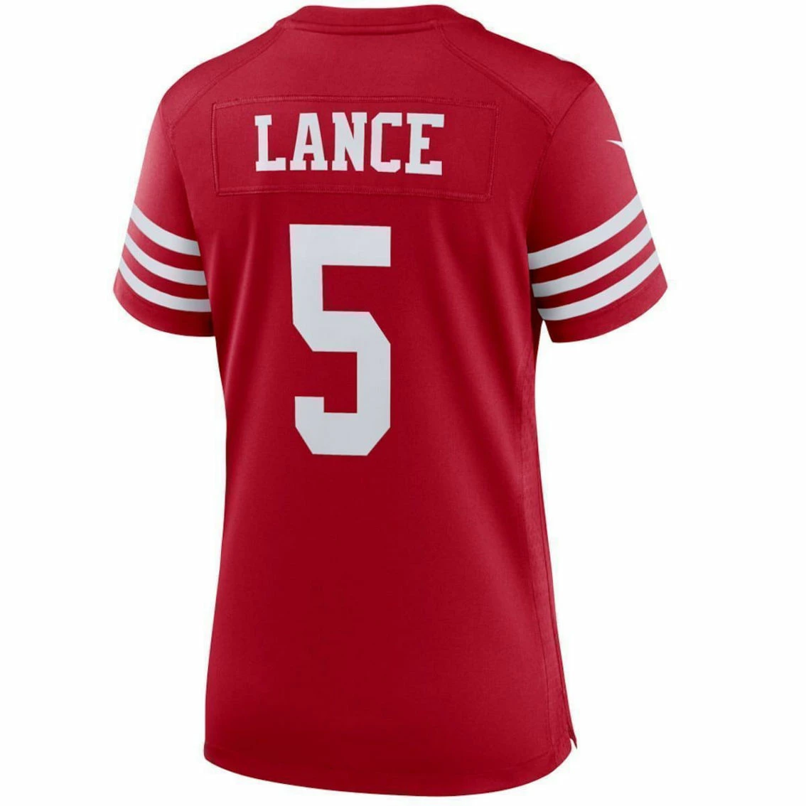 Nike Women's Trey Lance Scarlet San Francisco 49ers Team Player Game Jersey 6 Nike Women's Trey Lance Scarlet San Francisco 49ers Team Player Game Jersey - Image 4