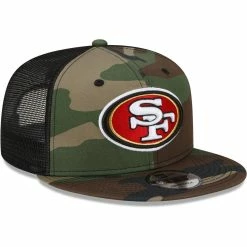 New Era Men's Camo San Francisco 49ers Woodland Trucker 2.0 9FIFTY Snapback Hat 9 New Era Men's Camo San Francisco 49ers Woodland Trucker 2.0 9FIFTY Snapback Hat -Fanatics DSCO1144829951 BGrd ALT3