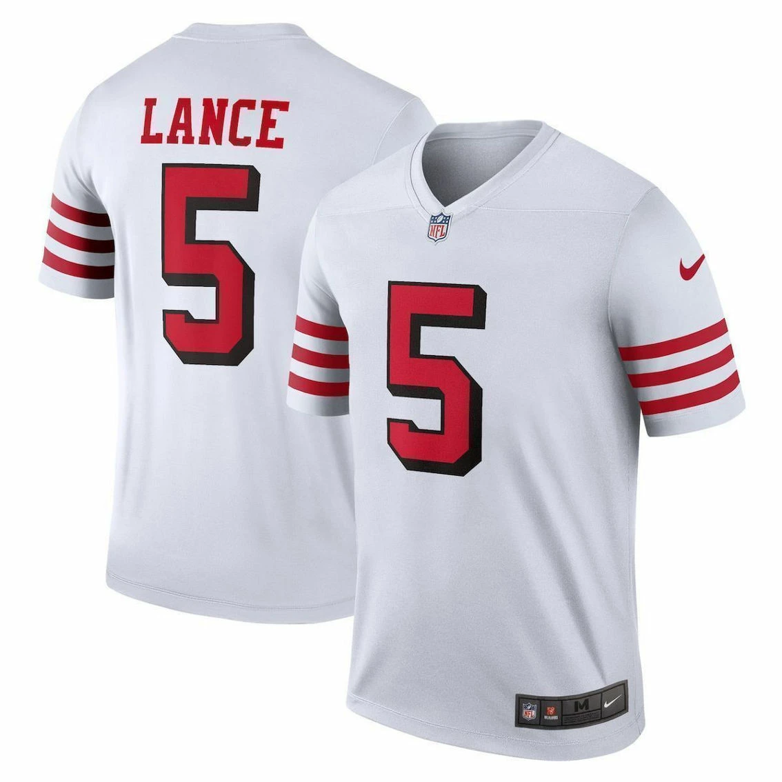 Nike Men's Trey Lance White San Francisco 49ers Alternate Legend Jersey 3 Nike Men's Trey Lance White San Francisco 49ers Alternate Legend Jersey
