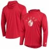 Starter Men's Scarlet San Francisco 49ers Throwback Raglan Hoodie Long Sleeve T-Shirt