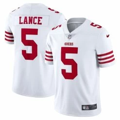 Nike Men's Trey Lance White San Francisco 49ers Vapor Limited Jersey