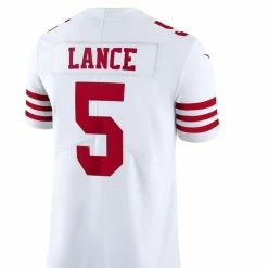 Nike Men's Trey Lance White San Francisco 49ers Vapor Limited Jersey -Fanatics DSCO1144960389 3550 ALT3