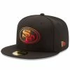 New Era Men's Black San Francisco 49ers Color Dim 59FIFTY Fitted Hat 2 New Era Men's Black San Francisco 49ers Color Dim 59FIFTY Fitted Hat -Fanatics DSCO1144960437 1007