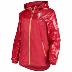 G-III 4Her By Carl Banks Women's Scarlet San Francisco 49ers Double-Coverage Full-Zip Hoodie Jacket -Fanatics DSCO1144960603 2946 ALT2