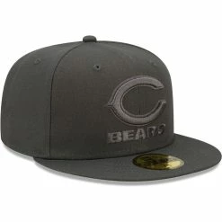 New Era Men's Graphite Chicago Bears Color Pack 59FIFTY Fitted Hat -Fanatics DSCO1145171123 1925 ALT3