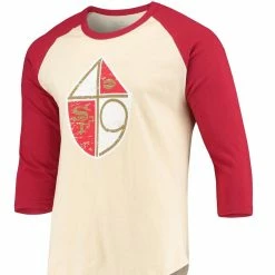 Majestic Threads Men's Threads Cream/Scarlet San Francisco 49ers Gridiron Classics Raglan 3/4-Sleeve T-Shirt 8 Majestic Threads Men's Threads Cream/Scarlet San Francisco 49ers Gridiron Classics Raglan 3/4-Sleeve T-Shirt -Fanatics DSCO1145353245 6662 ALT2