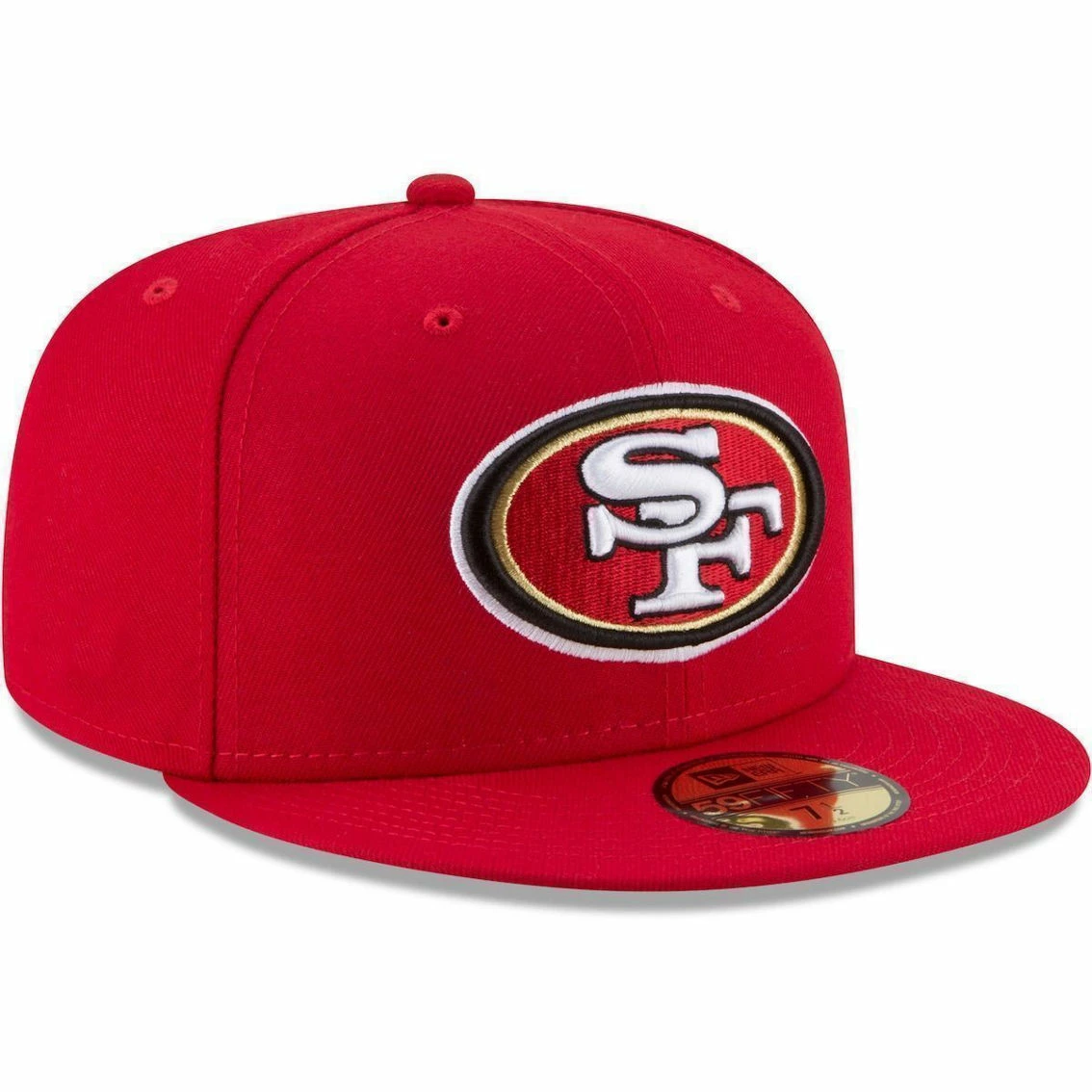 New Era Men's Scarlet San Francisco 49ers Team 59FIFTY Fitted Hat 6 New Era Men's Scarlet San Francisco 49ers Team 59FIFTY Fitted Hat - Image 4