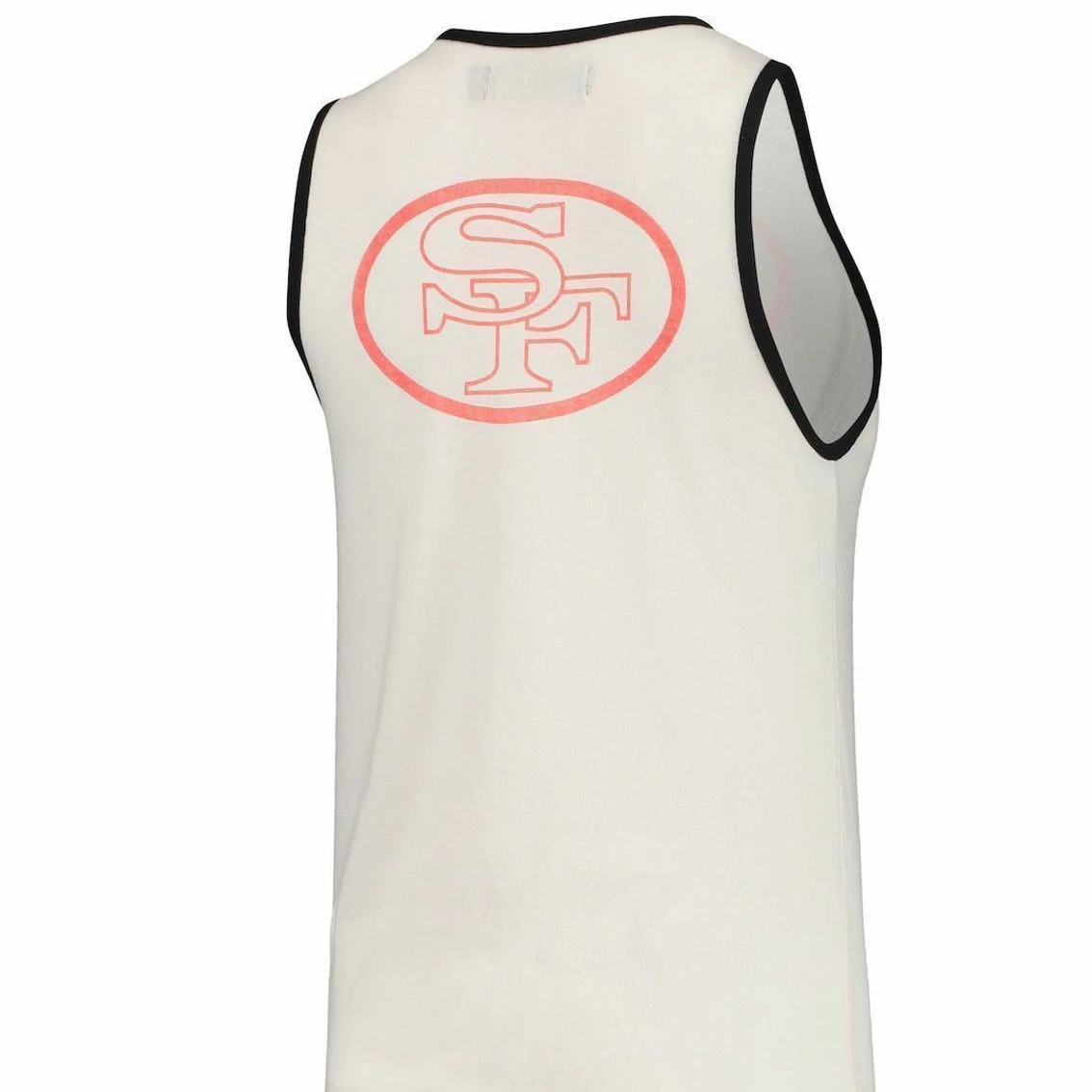 Junk Food Women's White/Black San Francisco 49ers Throwback Pop Binding Scoop Neck Tank Top 6 Junk Food Women's White/Black San Francisco 49ers Throwback Pop Binding Scoop Neck Tank Top - Image 4