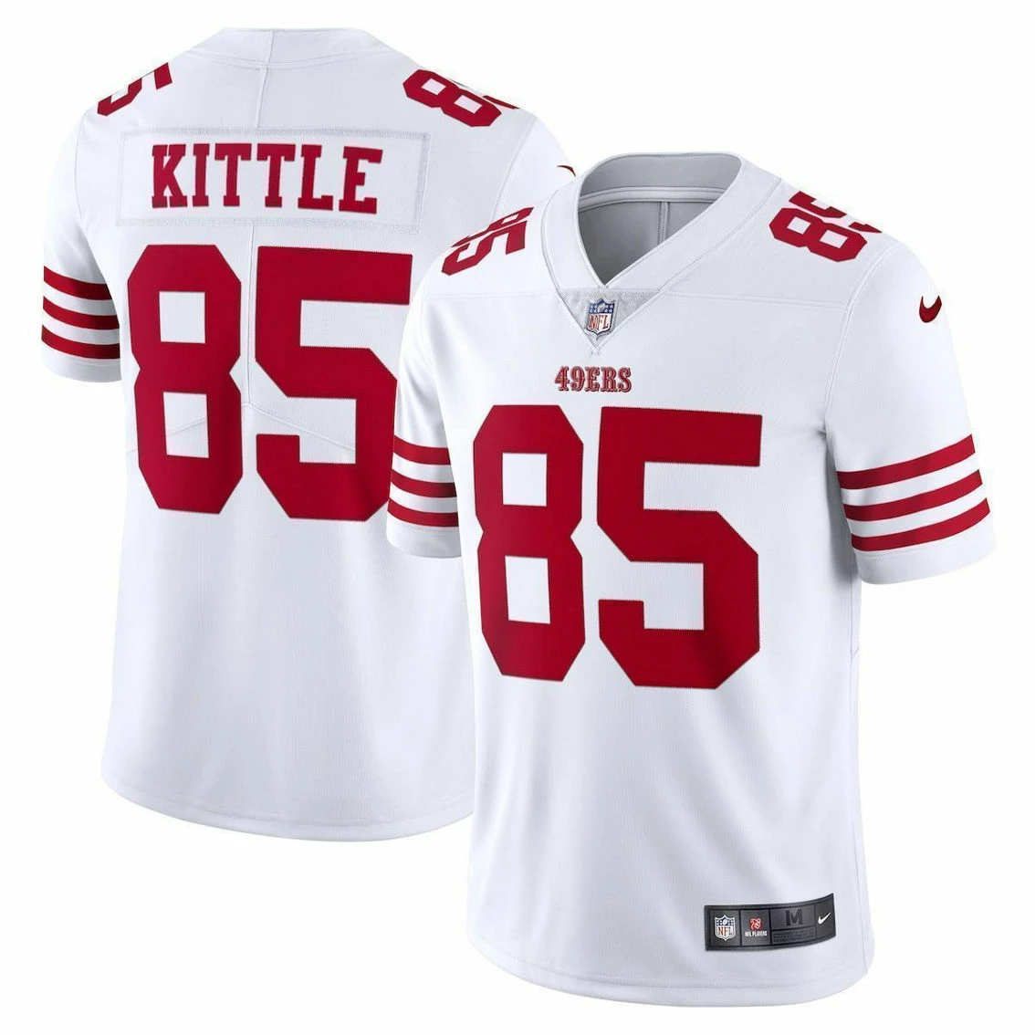 Nike Men's George Kittle White San Francisco 49ers Vapor Limited Jersey 4 Nike Men's George Kittle White San Francisco 49ers Vapor Limited Jersey - Image 2