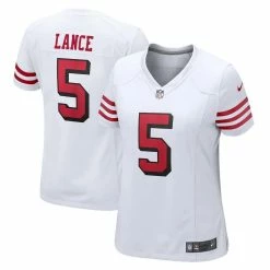 Nike Women's Trey Lance White San Francisco 49ers Alternate Game Jersey -Fanatics DSCO1145427510 3550 ALT1
