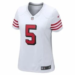 Nike Women's Trey Lance White San Francisco 49ers Alternate Game Jersey -Fanatics DSCO1145427510 3550 ALT2