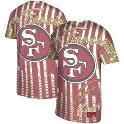Mitchell & Ness Men's Scarlet San Francisco 49ers Jumbotron Historic Logo T-Shirt