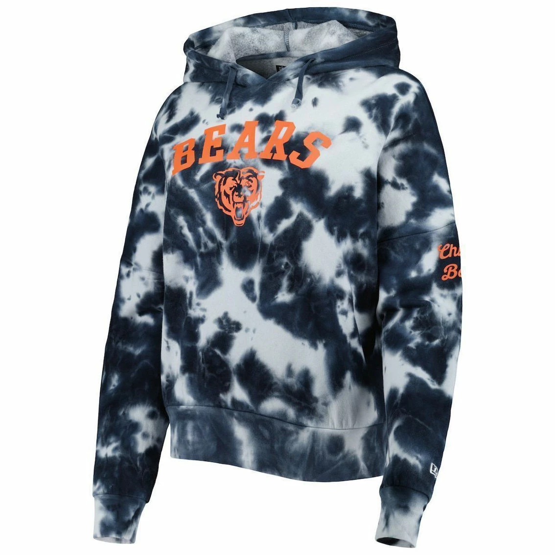 New Era Women's Navy Chicago Bears Cloud Dye Fleece Pullover Hoodie 5 New Era Women's Navy Chicago Bears Cloud Dye Fleece Pullover Hoodie - Image 3