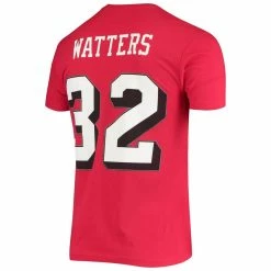 Mitchell & Ness Men's Ricky Watters Scarlet San Francisco 49ers Throwback Name & Number T-Shirt 9 Mitchell & Ness Men's Ricky Watters Scarlet San Francisco 49ers Throwback Name & Number T-Shirt -Fanatics DSCO1145451689 2946 ALT3