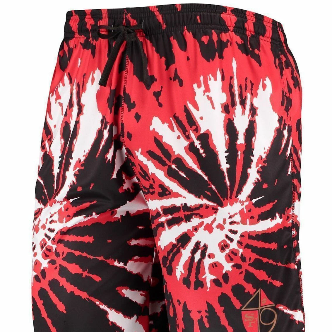 FOCO Men's Scarlet San Francisco 49ers Retro Static Mesh Lounge Shorts 5 FOCO Men's Scarlet San Francisco 49ers Retro Static Mesh Lounge Shorts - Image 3