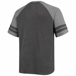 Fanatics Branded Men's Charcoal/Heathered Gray Cincinnati Bengals Big & Tall Two-Stripe Tri-Blend Raglan T-Shirt 9 Fanatics Branded Men's Charcoal/Heathered Gray Cincinnati Bengals Big & Tall Two-Stripe Tri-Blend Raglan T-Shirt -Fanatics DSCO1145451923 1904 ALT3