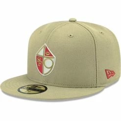 New Era Men's Gold San Francisco 49ers Omaha Throwback 59FIFTY Fitted Hat 7 New Era Men's Gold San Francisco 49ers Omaha Throwback 59FIFTY Fitted Hat -Fanatics DSCO1145696154 1853 ALT1