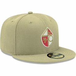 New Era Men's Gold San Francisco 49ers Omaha Throwback 59FIFTY Fitted Hat 9 New Era Men's Gold San Francisco 49ers Omaha Throwback 59FIFTY Fitted Hat -Fanatics DSCO1145696154 1853 ALT3