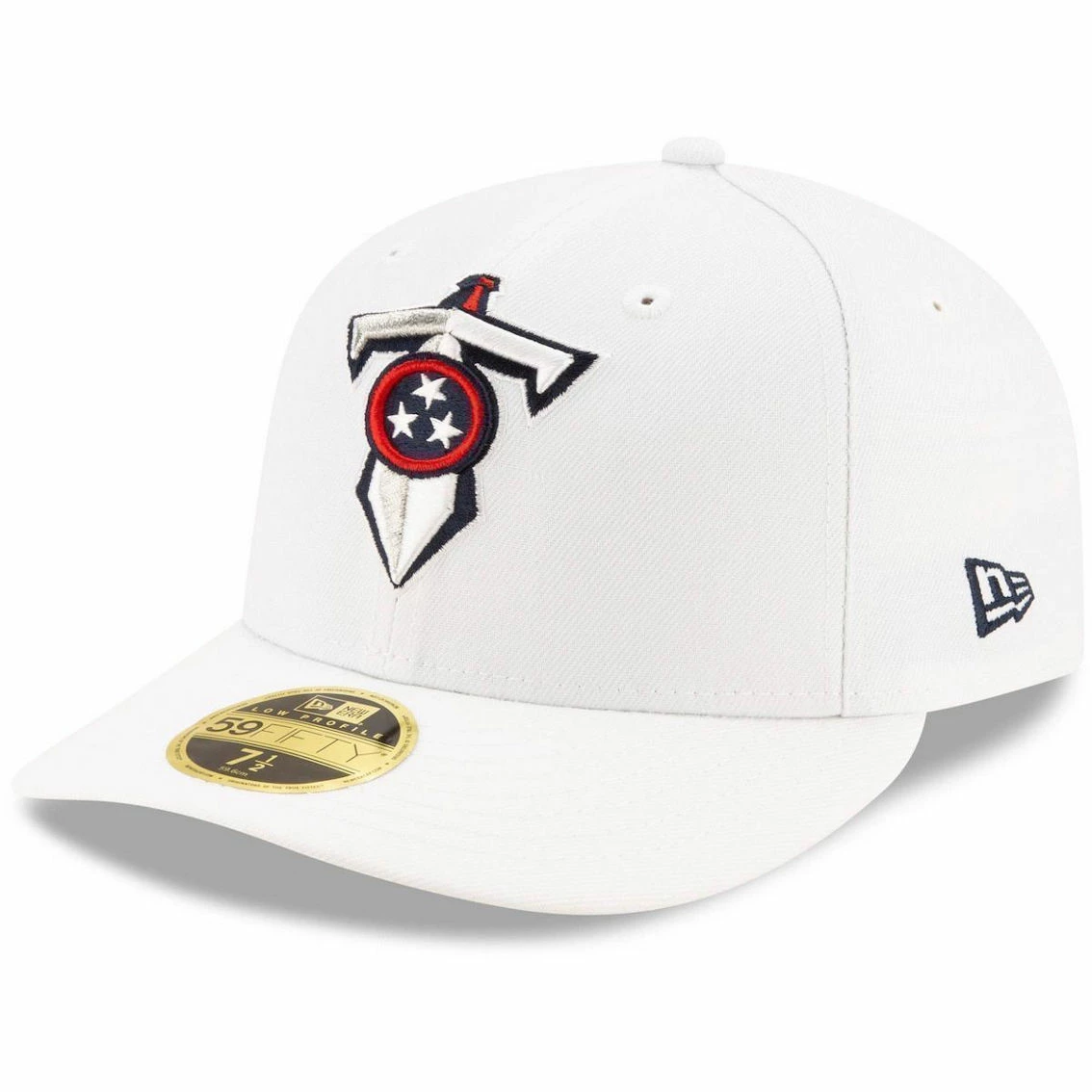 New Era Men's White Tennessee Titans Historic Omaha Low 59FIFTY Fitted Hat 3 New Era Men's White Tennessee Titans Historic Omaha Low 59FIFTY Fitted Hat
