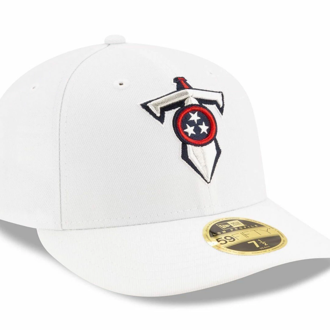 New Era Men's White Tennessee Titans Historic Omaha Low 59FIFTY Fitted Hat 6 New Era Men's White Tennessee Titans Historic Omaha Low 59FIFTY Fitted Hat - Image 4