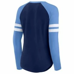 Fanatics Branded Women's Navy/Light Blue Tennessee Titans True To Form Raglan Lace-Up V-Neck Long Sleeve T-Shirt 9 Fanatics Branded Women's Navy/Light Blue Tennessee Titans True To Form Raglan Lace-Up V-Neck Long Sleeve T-Shirt -Fanatics DSCO1145696385 1191 ALT3