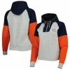 Antigua Women's Heathered Gray/Navy Chicago Bears Jackpot Raglan Half-Zip Pullover Hoodie 1 Antigua Women's Heathered Gray/Navy Chicago Bears Jackpot Raglan Half-Zip Pullover Hoodie -Fanatics DSCO1145771070 1927
