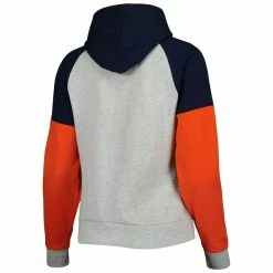 Antigua Women's Heathered Gray/Navy Chicago Bears Jackpot Raglan Half-Zip Pullover Hoodie 9 Antigua Women's Heathered Gray/Navy Chicago Bears Jackpot Raglan Half-Zip Pullover Hoodie -Fanatics DSCO1145771070 1927 ALT3