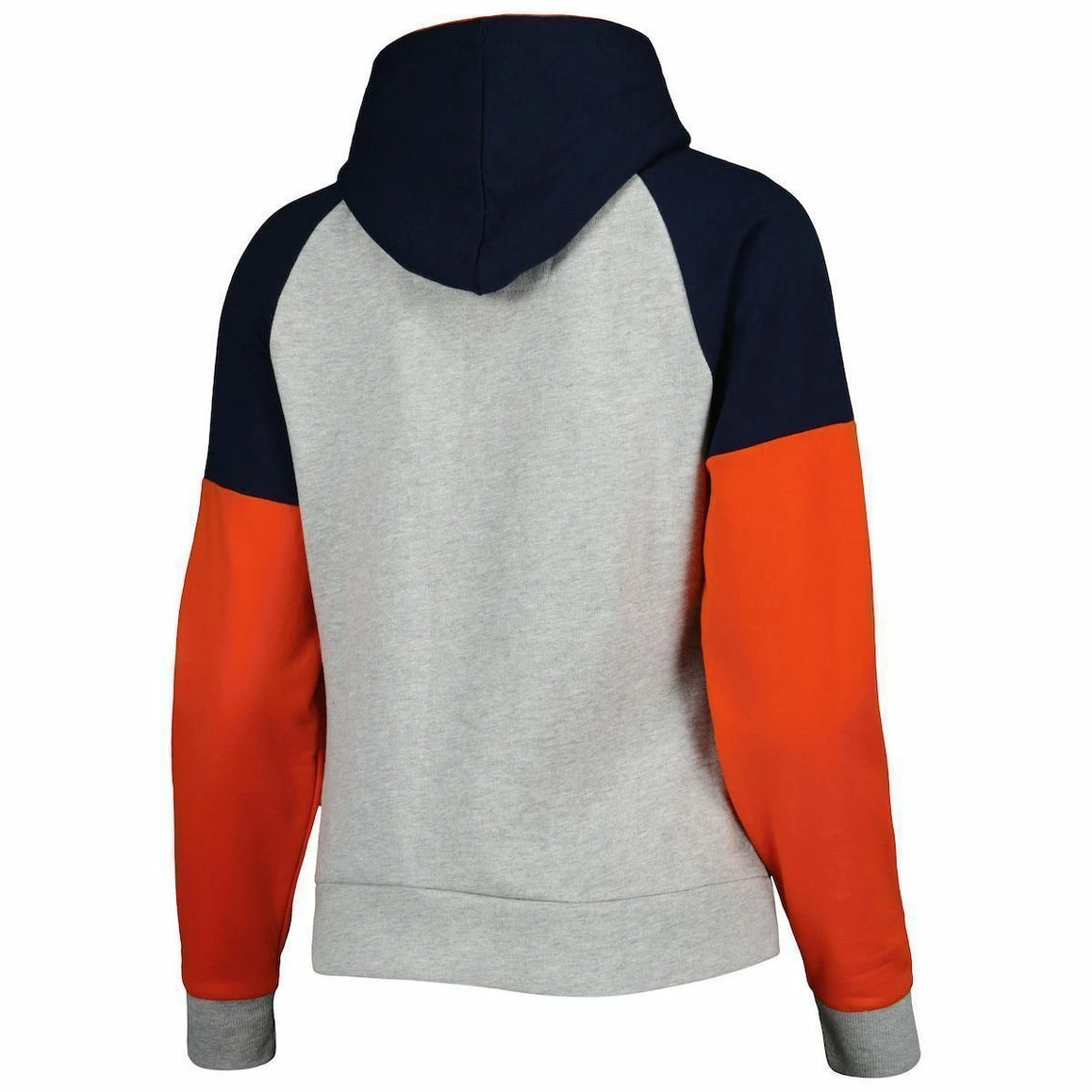 Antigua Women's Heathered Gray/Navy Chicago Bears Jackpot Raglan Half-Zip Pullover Hoodie 6 Antigua Women's Heathered Gray/Navy Chicago Bears Jackpot Raglan Half-Zip Pullover Hoodie - Image 4