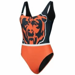 FOCO Women's Navy Chicago Bears Team One-Piece Swimsuit 8 FOCO Women's Navy Chicago Bears Team One-Piece Swimsuit -Fanatics DSCO1146144903 1320 ALT2