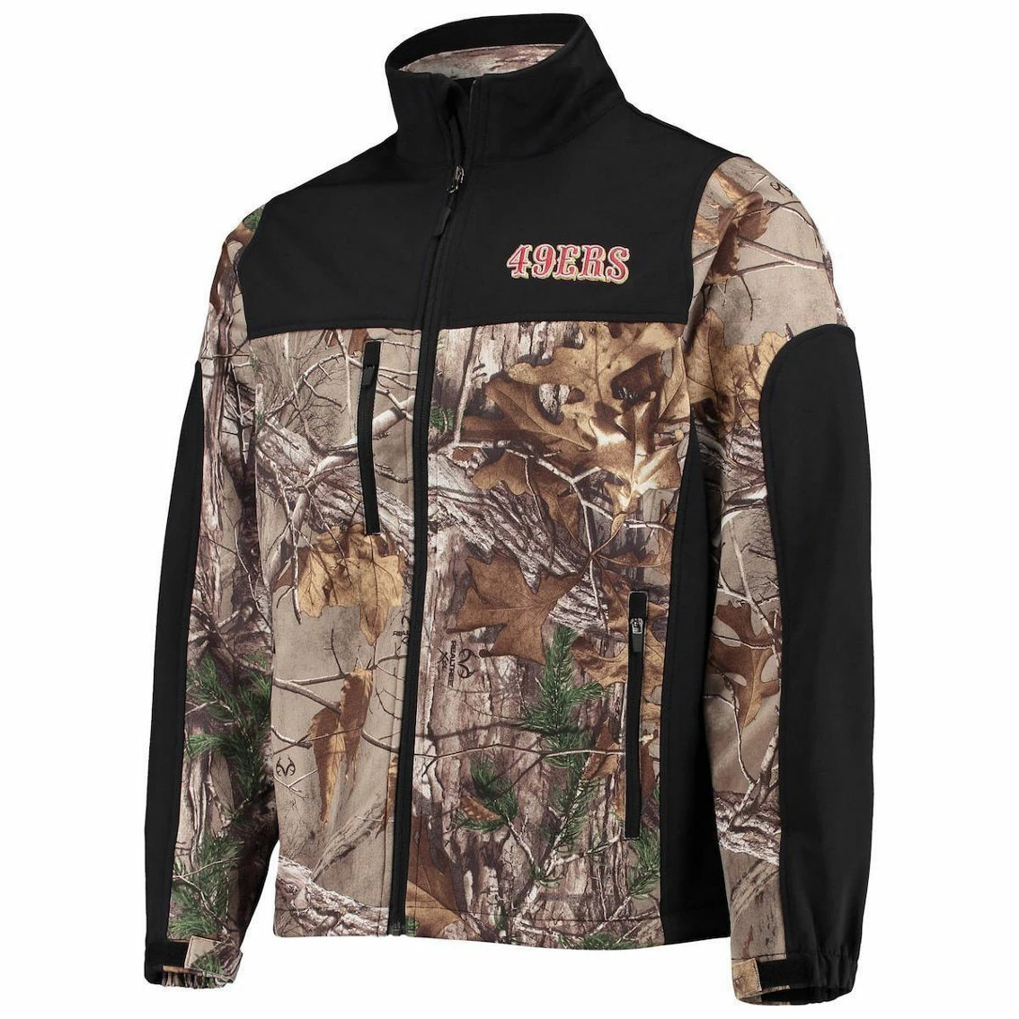 Dunbrooke Men's Realtree Camo/Black San Francisco 49ers Hunter Softshell Full-Zip Jacket 5 Dunbrooke Men's Realtree Camo/Black San Francisco 49ers Hunter Softshell Full-Zip Jacket - Image 3