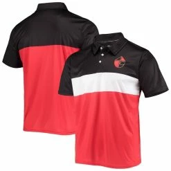 FOCO Men's Black/Scarlet San Francisco 49ers Retro Colorblock Polo