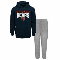 Outerstuff Youth Navy/Heathered Gray Chicago Bears Fan Flare Pullover Hoodie & Pants Set -Fanatics DSCO1146146494 1320 ALT1