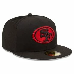 New Era Men's Black San Francisco 49ers Team 59FIFTY Fitted Hat 9 New Era Men's Black San Francisco 49ers Team 59FIFTY Fitted Hat -Fanatics DSCO1146146683 1007 ALT3