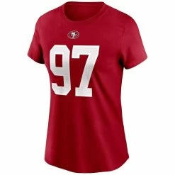 Nike Women's Nick Bosa Scarlet San Francisco 49ers Name & Number T-Shirt 8 Nike Women's Nick Bosa Scarlet San Francisco 49ers Name & Number T-Shirt -Fanatics DSCO1146288209 2946 ALT2
