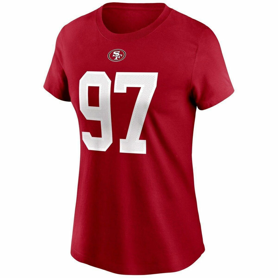 Nike Women's Nick Bosa Scarlet San Francisco 49ers Name & Number T-Shirt 5 Nike Women's Nick Bosa Scarlet San Francisco 49ers Name & Number T-Shirt - Image 3